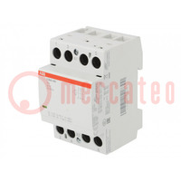 Contactor: 3-polar de instalación; 40A; 24VAC,24VDC; NO x3