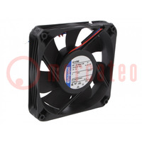 Fan: DC; axial; 24VDC; 119x119x25mm; 225m3/h; 55dBA; ball bearing