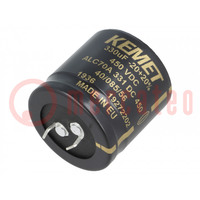 Capacitor: electrolytic; SNAP-IN; 330uF; 450VDC; Ø35x35mm; ±20%