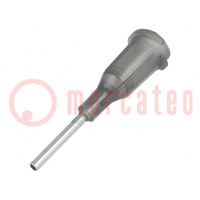 Needle: steel; 0.5"; Size: 15; straight; 1.19mm; Mounting: Luer Lock