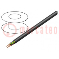 Cable; H07RN-F; 4G1,5mm2; redondo; cuerda; Cu; goma; negro; Clase: 5