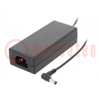 Power supply: switched-mode; 24VDC; 3A; Out: 5,5/2,1; 70W; -20÷70°C