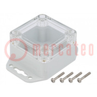 Enclosure: multipurpose; X: 60mm; Y: 60mm; Z: 40mm; ZP; polycarbonate