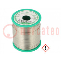 Soldering wire; Sn99Ag0,3Cu0,7; 0.8mm; 0.25kg; lead free; reel