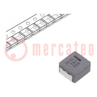 Dławik: drutowy; SMD; 3,3uH; 26,3A; 6mΩ; ±20%; 10,9x10x6mm; ETQP6M