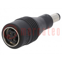 Adapter; Plug: straight; Input: KYCON KPJX-CM-4S; Out: 5,5/2,1
