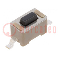 Microswitch TACT; SPST-NO; Pos: 2; 0.05A/24VDC; SMT; none; 1.8N