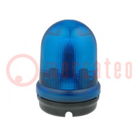 Signaller: lighting; continuous light; blue; 826; 12÷240VDC; IP65