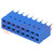 Socket; PCB to PCB; female; Dubox®; 2.54mm; PIN: 16; THT; 2A; blue