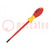 Screwdriver; insulated,slim; Torx® with protection; T40H; 1kVAC