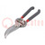 Garden pruner; Tool material: steel; Ø25mm max; Features: forged