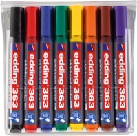 edding 363 whiteboard marker set van 8 assorti