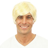 Perruque courte raide - blond