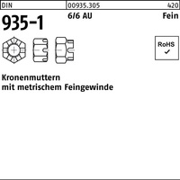 Kronenmutter DIN 935-1 M16x 1,5 6 50 Stü