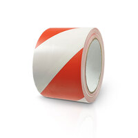ROCOL Bodenmarkierungsband EASY TAPE, selbstklebendes PVC-Band, Größe B x L 7,5 cm x 33,0 m Version: 07 - rot/weiß