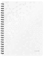 LEITZ Notebook A4 PP WOW ruled white