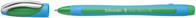 Kugelschreiber Slider Memo XB, Kappenmodell, grün, Schaftfarbe: cyan-grün