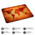 PEDEA Gaming Office Mauspad L mit vernähten Rändern und rutschfester Unterseite, Brown Global Map