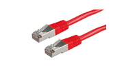 Distrelec RND 765-00213 kabel sieciowy Czerwony 0,5 m Cat6 S/FTP (S-STP)