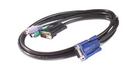 APC 1.8m KVM PS/2 Cable Tastatur/Video/Maus (KVM)-Kabel Schwarz 1,8 m