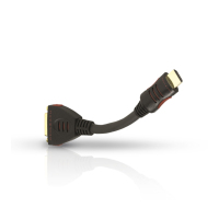 OEHLBACH DVI/HDMI HDMI Typ A (Standard) Gold, Schwarz