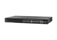Cisco SG550X-24 Stackable Managed Switch | 24 Gigabit Ethernet (GbE) Ports | 2 x 10G Combo | 2 x SFP+ | L3 Dynamic Routing | Limited Lifetime Protection (SG550X-24-K9-UK)