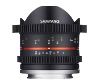 Samyang 8mm T3.1 Cine UMC FISH-EYE II, Sony E SLR Széles látószögű halszem lencse Fekete
