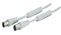 shiverpeaks 3.0m IEC 169-2 - IEC 169-2 câble coaxial 3 m Blanc