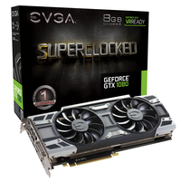 EVGA 08G-P4-6183-KR videokaart NVIDIA GeForce GTX 1080 8 GB GDDR5X
