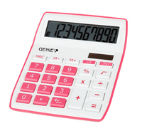 Genie 840 P calculator Desktop Rekenmachine met display Roze, Wit
