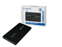LogiLink UA0041B storage drive enclosure Black 2.5" USB powered