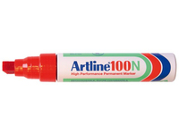 Artline 100 permanente marker Rood 1 stuk(s)