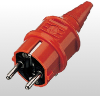 MENNEKES 10837 elektrische stekker Type F Zwart, Rood