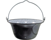 Garcima A6041 Camping-Kochtopf Polenta pot 6 l Schwarz, Grau