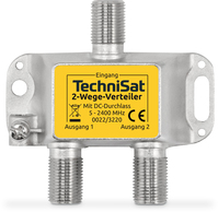 TechniSat 0022/3220 Kabel splitter/combiner Kabelsplitter Zilver