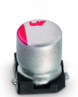 Würth Elektronik WCAP-ASLU condensador Aluminio, Rojo Condensador fijo Cilíndrico CC