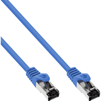 InLine Patch Cable S/FTP PiMF Cat.8.1 halogen free 2000MHz blue, 3m