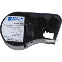Brady M-124-492 Druckeretikett Weiß Selbstklebendes Druckeretikett