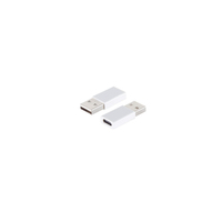 shiverpeaks BS14-05031 cambiador de género para cable USB A USB C Blanco