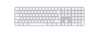 Apple Magic Tastatur USB + Bluetooth AZERTY Französisch Aluminium, Weiß