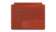Microsoft Surface Pro Signature Keyboard Rojo Microsoft Cover port QWERTY Inglés
