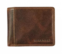 Maverick MAV-TO-001-03 Geldbörse, Kartenetui/Reisedokumentenhülle Briefttasche Braun Leder