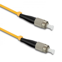 Qoltec 54306 fibre optic cable 1 m FC G.652D Yellow