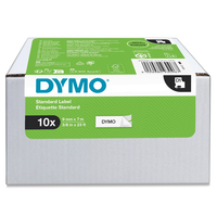 DYMO D1 etichette originali | 9 mm x 7 mm | stampa nera su bianco | etichette autoadesive per etichettatrice LabelManager | 10 pezzi