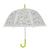 Esschert Design KG276 Kinder-Regenschirm Schwarz, Grün, Transparent