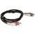 Microconnect AUDCC5 audio cable 5 m 2 x RCA Black