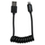 StarTech.com Cable en Espiral de 30cm Lightning 8 Pin a USB A 2.0 para Cargar su iPod iPhone iPad - Certificación MFi de Apple- Cable Lightning a USB - Negro