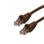 Videk Cat6 Booted UTP RJ45 to RJ45 Patch Cable Brown 1.5Mtr