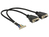 DeLOCK 84710 video kabel adapter 0,34 m 2 x VGA (D-Sub) Zwart