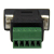 StarTech.com RS422 RS485 Serial DB9 -> Terminal Block Adapter Nero